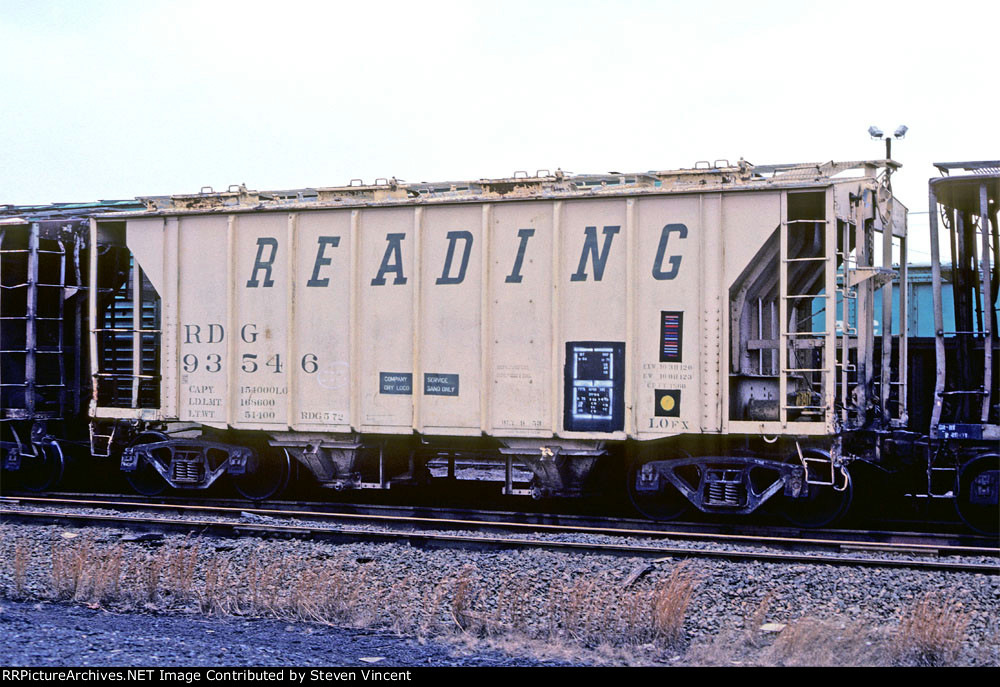Reading company sand covered hopper RDG #93546